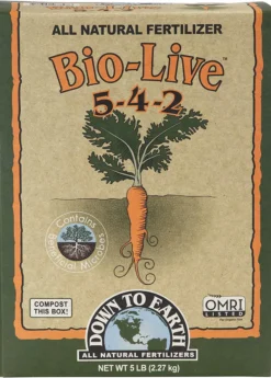 Bio-Live 5-4-2 Organic Fertilizer Blend, 5lb -Sowexotic Shop BIOLIFEMEALSowExoticDTEFertilizerAllNaturalandOrganic 1