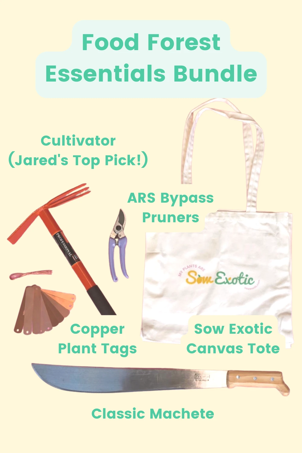 Food Forest Essentials Tool Bundle 1 Food Forest Essentials Tool Bundle
