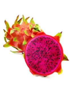 Dragon Fruit, Red 'Tricia' (Hylocereus Polyrhizus) -Sowexotic Shop Hylocereus polyrhizus red tricia dragon fruit cut open