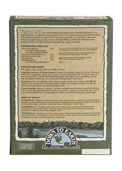 Vegan All Purpose Organic Fertilizer Blend 3-2-2, 5lb -Sowexotic Shop VEGANMIXSowExoticDTEFertilizerAllNaturalandOrganic 2