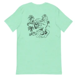 Sow Exotic Summer Beach Party T-Shirt -Sowexotic Shop unisex premium t shirt heather mint back 60bb95935971d