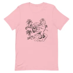 Sow Exotic Summer Beach Party T-Shirt *Summer 2021* (FRONT ONLY) -Sowexotic Shop unisex premium t shirt pink front 60c76f3447ac1